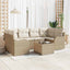Havesofa Sæt Beige 55 x 55 x 37 cm polyrattan