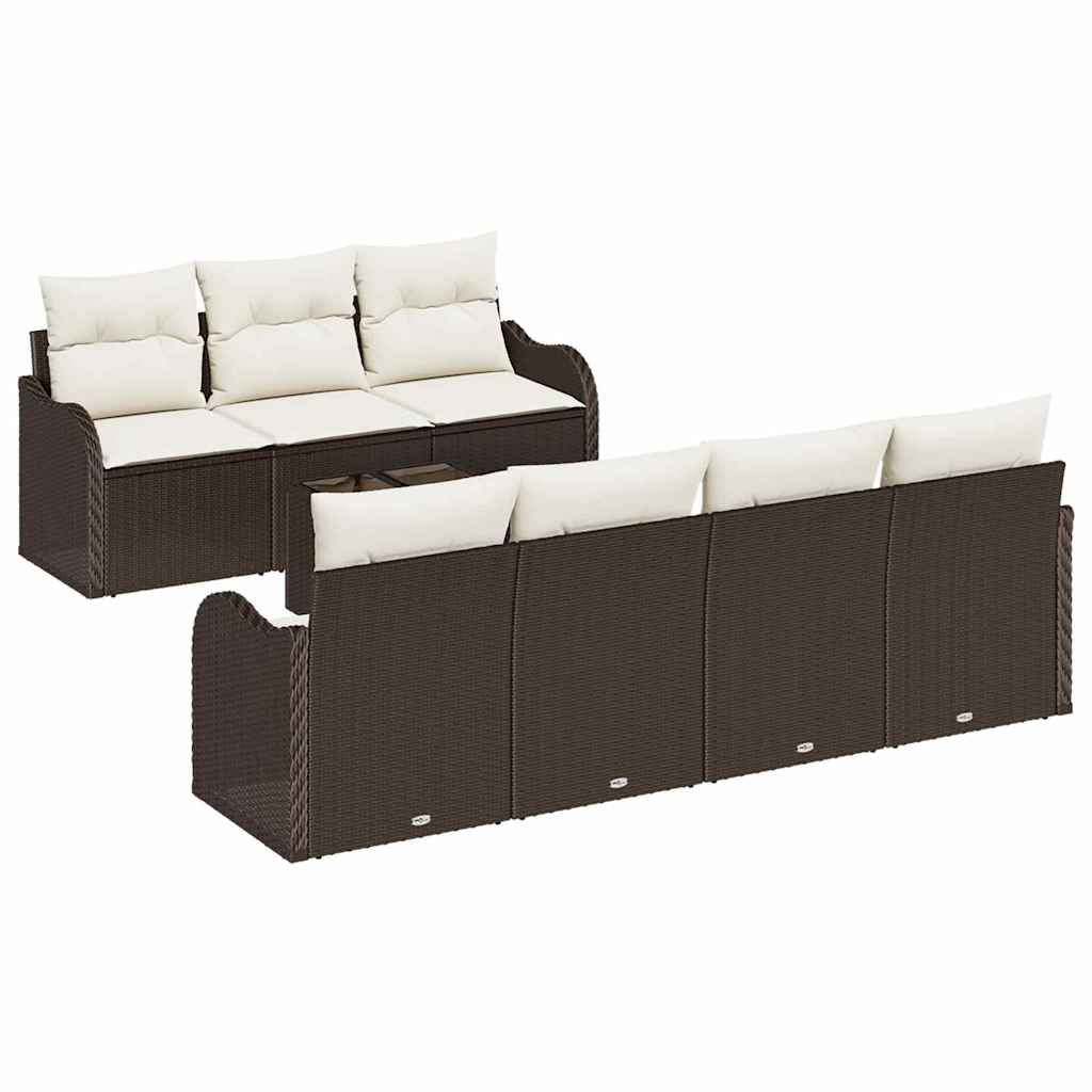 Havesofa Sæt Brun 55 x 55 x 37 cm polyrattan