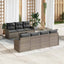 Havesofa Sæt Grå 55 x 55 x 37 cm polyrattan