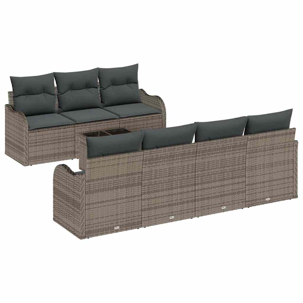 Havesofa Sæt Grå 55 x 55 x 37 cm polyrattan