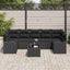 Havesofa Sæt Sort 55 x 55 x 37 cm polyrattan
