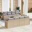 Havesofa Sæt Beige 55 x 55 x 37 cm polyrattan