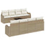 Havesofa Sæt Beige 55 x 55 x 37 cm polyrattan