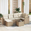 Havesofa Sæt Beige polyrattan