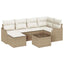Havesofa Sæt Beige polyrattan