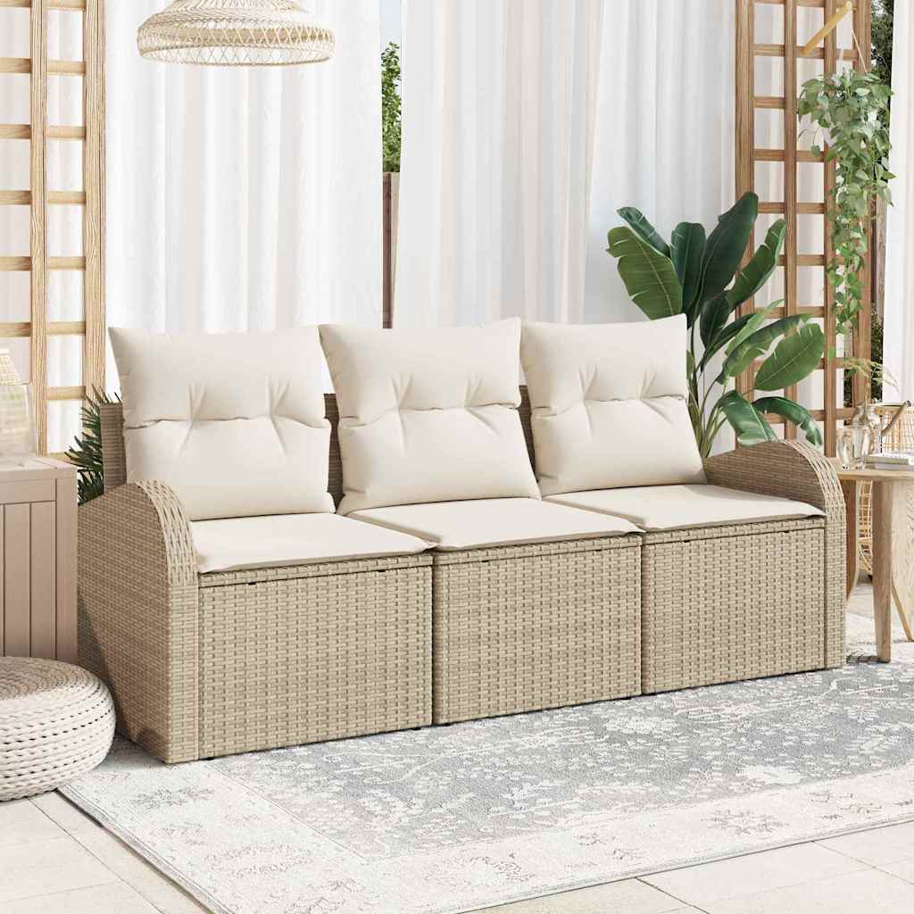 Havesofa Sæt Beige polyrattan