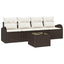 Havesofa Sæt Brun 55 x 55 x 37 cm polyrattan