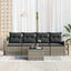 Havesofa Sæt Grå 55 x 55 x 37 cm polyrattan