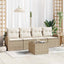 Havesofa Sæt Beige 55 x 55 x 37 cm polyrattan