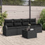 Havesofa Sæt Sort 55 x 55 x 37 cm polyrattan