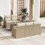 Havesofa Sæt Beige 55 x 55 x 37 cm polyrattan