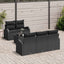 Havesofa Sæt Sort 55 x 55 x 37 cm polyrattan