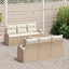 Havesofa Sæt Beige 55 x 55 x 37 cm polyrattan