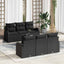 Havesofa Sæt Sort 55 x 55 x 37 cm polyrattan