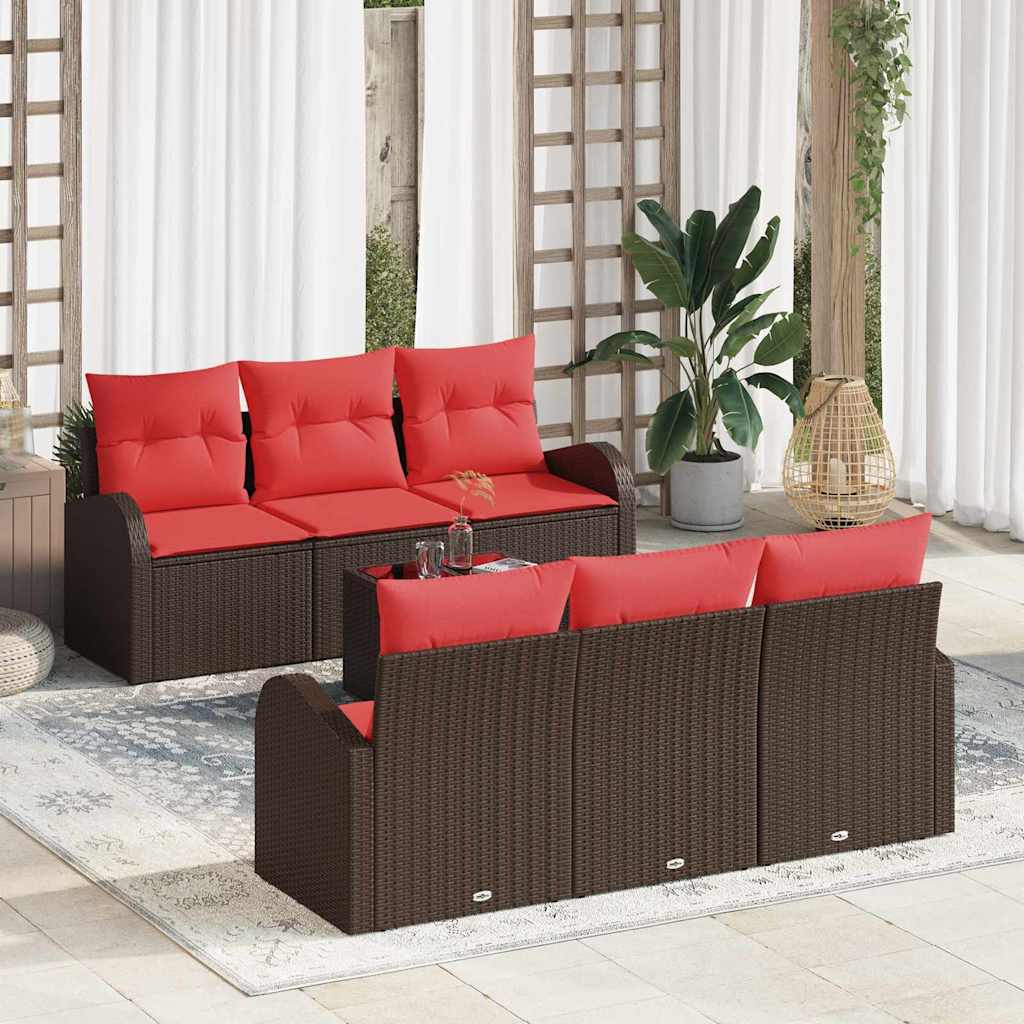 Havesofa Sæt Brun 55 x 55 x 37 cm polyrattan