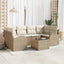 Havesofa Sæt Beige 55 x 55 x 37 cm polyrattan