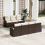 Havesofa Sæt Brun 55 x 55 x 37 cm polyrattan