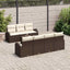 Havesofa Sæt Brun 55 x 55 x 37 cm polyrattan