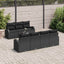 Havesofa Sæt Sort 55 x 55 x 37 cm polyrattan