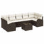 Havesofa Sæt Brun 55 x 55 x 37 cm polyrattan