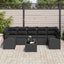 Havesofa Sæt Sort 55 x 55 x 37 cm polyrattan