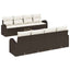 Havesofa Sæt Brun 55 x 55 x 37 cm polyrattan