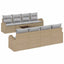 Havesofa Sæt Beige 55 x 55 x 37 cm polyrattan