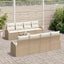 Havesofa Sæt Beige 55 x 55 x 37 cm polyrattan