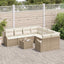 Havesofa Sæt Beige 55 x 55 x 37 cm polyrattan