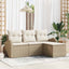 Havesofa Sæt Beige polyrattan