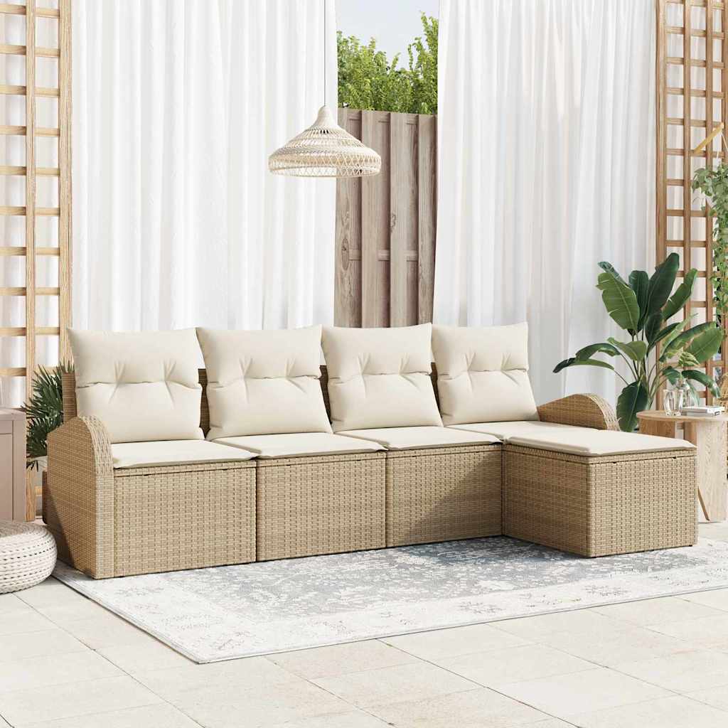 Havesofa Sæt Beige polyrattan