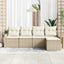 Havesofa Sæt Beige polyrattan