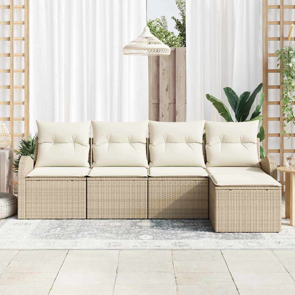 Havesofa Sæt Beige polyrattan