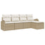 Havesofa Sæt Beige polyrattan