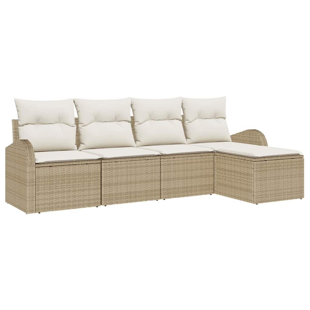 Havesofa Sæt Beige polyrattan