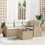 Havesofa Sæt Beige polyrattan