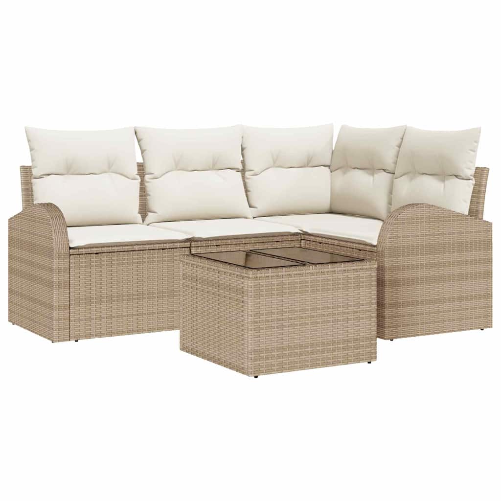 Havesofa Sæt Beige polyrattan