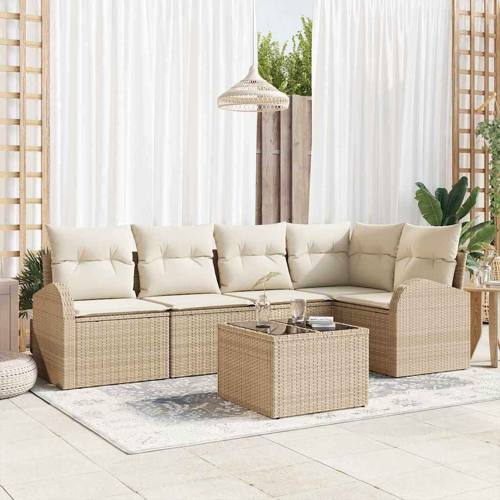 Sofa Sæt med pude Beige Polyester