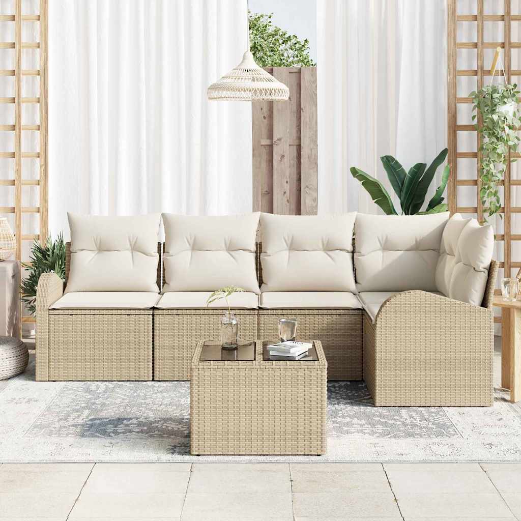 Sofa Sæt med pude Beige Polyester