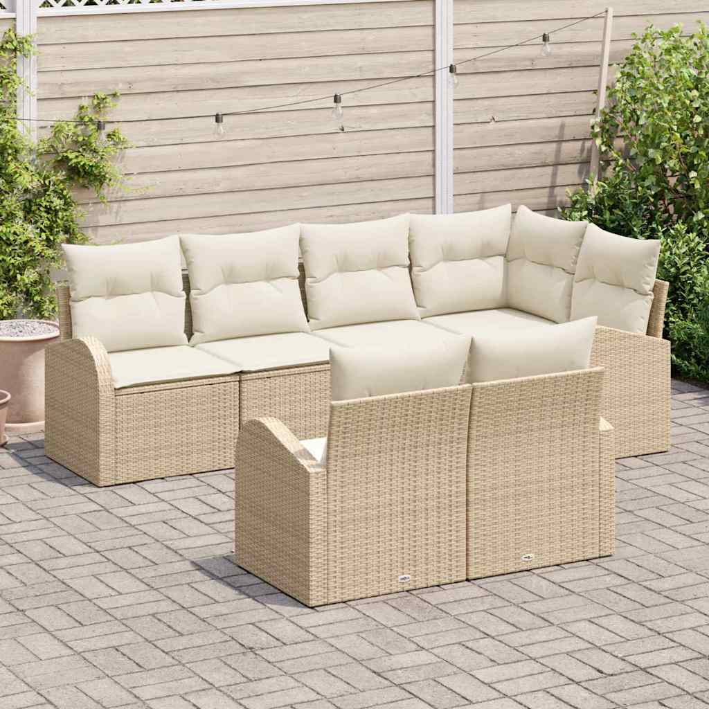 Havesofa Sæt Beige polyrattan