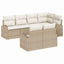 Havesofa Sæt Beige polyrattan