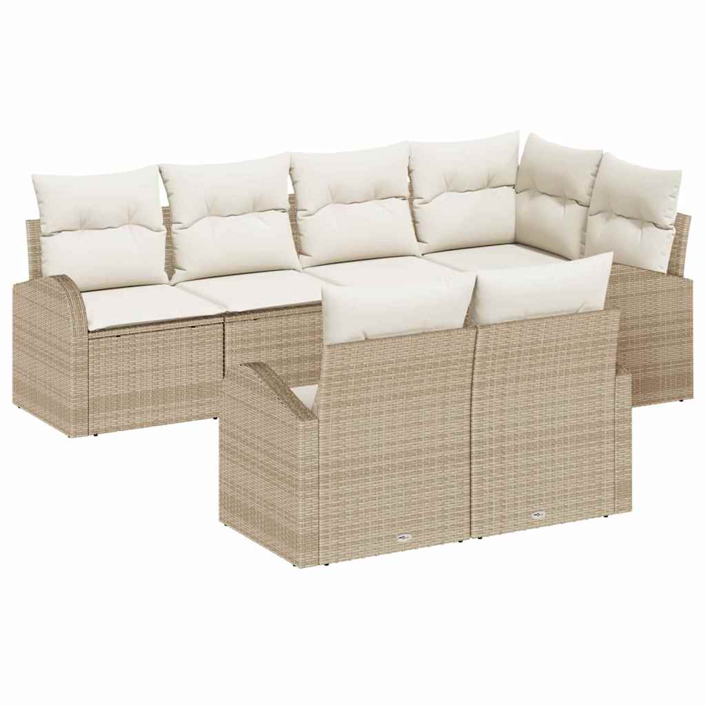 Havesofa Sæt Beige polyrattan