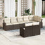 Havesofa Sæt 8 pcs polyrattan