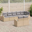 Havesofa Sæt 8 pcs polyrattan