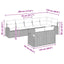 Havesofa Sæt 8 pcs polyrattan