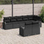 Havesofa Sæt 8 pcs polyrattan