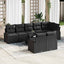 Havesofa Sæt 9 pcs polyrattan