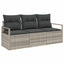 Sofa Sæt 3 pcs Lysegrå polyrattan