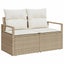 Sofa Sæt 4 pcs Beige polyrattan