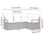 Sofa Sæt 4 pcs Beige polyrattan